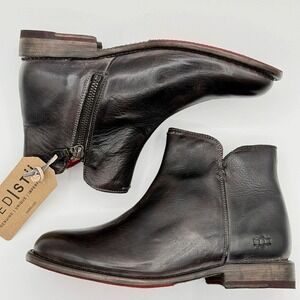 Bed Stu Yurisa Ankle Boots 'Rustic Black' / Size 7 Womens / Side Zip, New In Box